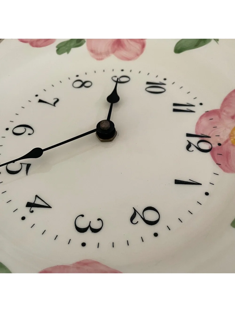 Franciscan Desert Rose wall clock